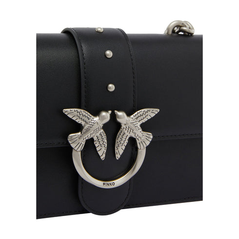 Pinko Borsa a spalla Borsa Donna tracolla Love One Mini Nero argento P25 - PINKO 100059A0F1 - Z99O - UNI - Francavilla Moda